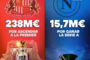 IM体育下载:英超意甲差距有多大？桑德兰奖金2.38亿，那不勒斯0.15亿